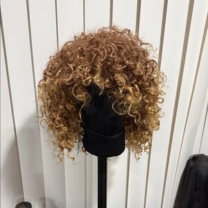 Curly Brown Wig for Women